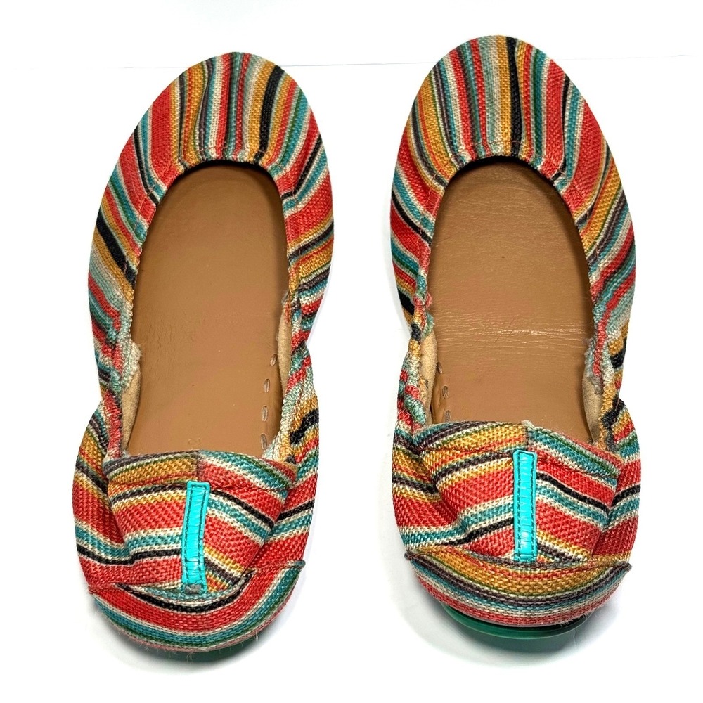Tieks by Gavrieli Sunset Stripe Ballet Flats Women's 12 Foldable Travel Shoes - Picture 6 of 13